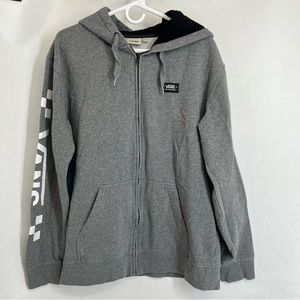Vans mens sweatshirt zip up hoodie size large